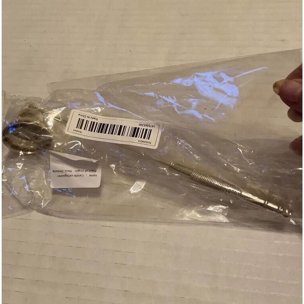 Gold Candle Snuffer 8.5'' Stainless Steel Accessory Extinguisher Put Out Candle